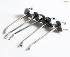10cm Slatwall Euro Hooks - Arm Retail Shop Display - pack of 5 (SRM01 Heart Shape Backplate)