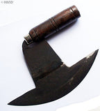 Leather craft project showcasing the skiving tool in use