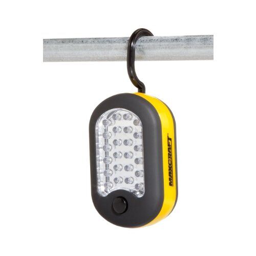 Work-light in use in a dimly lit garage