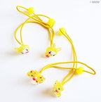 Display of hair bands in various colours and styles.