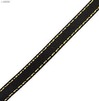 ® Elegant Black and Gold Craft DIY Party Ribbon Trim - Assorted Width and Styles (NO.FBG03 Satin 7mmx20m)