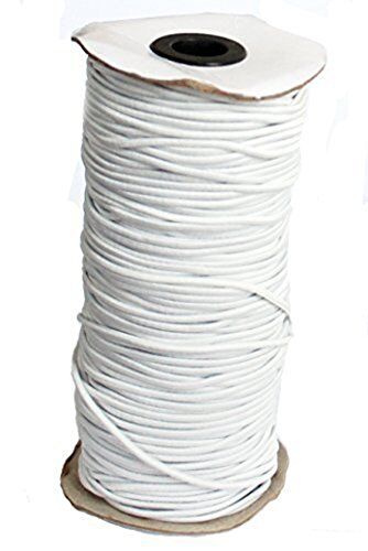 200 metres of round white elastic for sewing projects