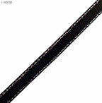 ® Elegant Black and Silver Craft DIY Party Ribbon Trim - Assorted Width and Styles (NO.FBS04 Satin 7mmx22m)