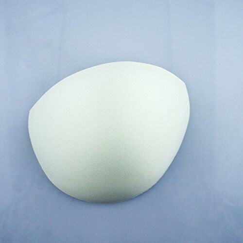 Measurement details of the large white bra cups.
