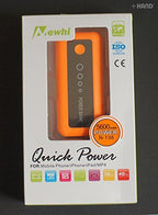 User holding the external battery charger outdoors