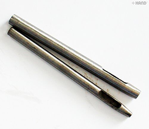 Close-up of the 5 mm oval hole punch for leather crafting