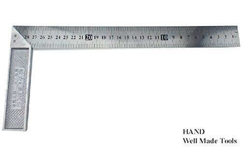 Side view of the stainless steel ruler showcasing its durability