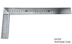 Side view of the stainless steel ruler showcasing its durability
