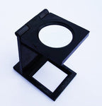 Linen tester in a folded position for compact storage.