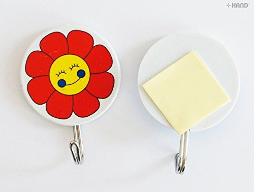 Self-adhesive hooks in packaging, ideal for kids' rooms.