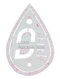 Flexible round pattern ruler for sewing projects.