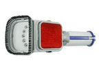 Close-up of the ergonomic handle of the steamer