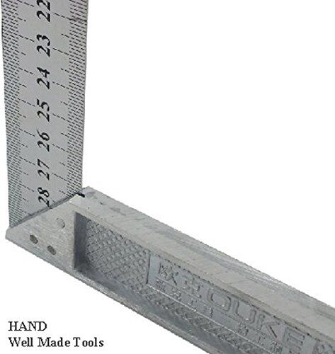 Ruler placed on a workbench for measuring materials