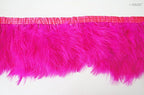 GS Fascinators, Hats, Goose Feather Fringe Trim 15cmW - 1 meter (GS07 Hot Pink)