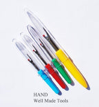 Unpicker in use, demonstrating its seam unpicking capability