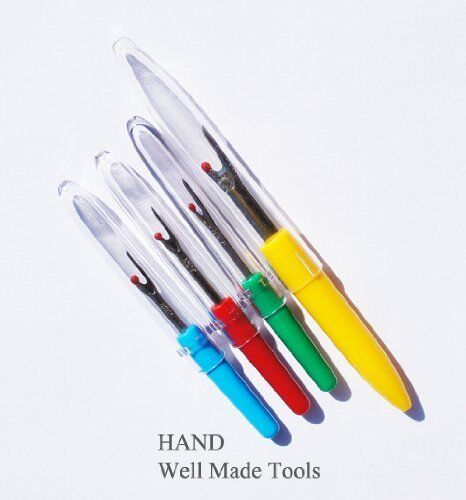 Unpicker in use, demonstrating its seam unpicking capability