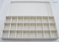Two plastic artist palette boxes with 24 wells each.
