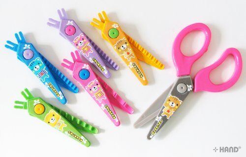 Variety of paper crafts created with the scissors