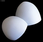 Side view of the thin bra pads highlighting their shape.