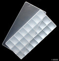 Plastic artists palette box with lid and 24 wells