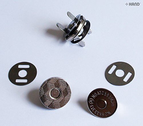 10 Sets Magnetic Snap Buttons - Silver