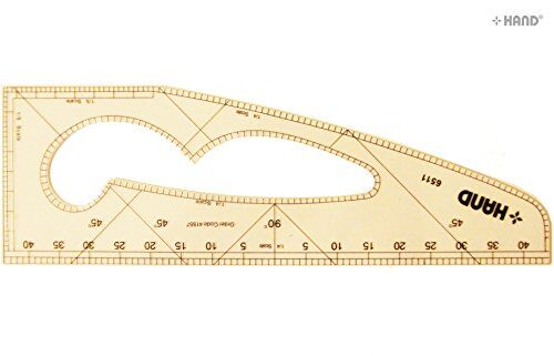 Set of junior rulers in various angles for pattern marking