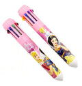 Pack of 2 Disney princesses retractable ballpoint pens with various ink colours.