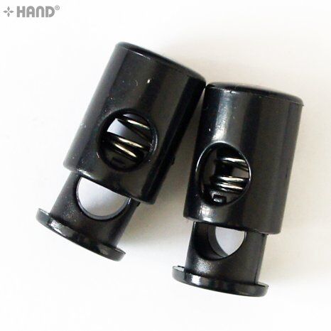 Plastic toggle spring stop cord locks in assorted angles