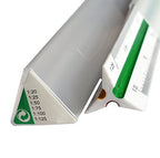 Professional metric triangular scale ruler in plastic
