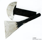 Leather cutting tools arranged neatly in a set
