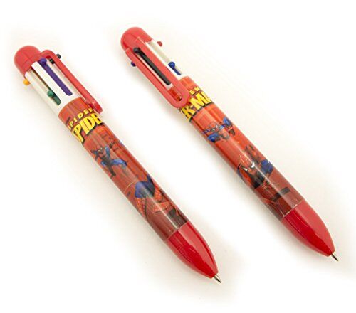 Spiderman retractable ballpoint pen with 6 colours