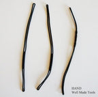 Black stretchy hangtag string displayed in a spool.