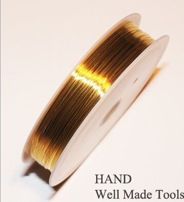 A Roll of Fine Bead Craft Gold Wire, Size 0.3mm