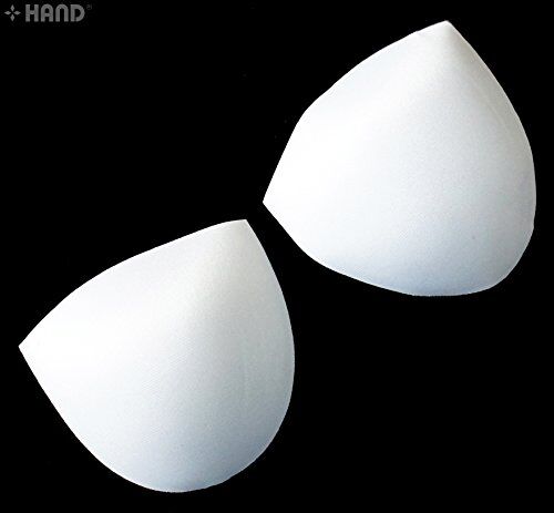 Three pairs of size S white comfortable replacement bra pads.