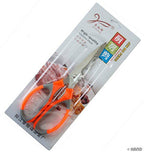 Scissors displayed with a measuring tape for size reference