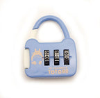 My Neighbour Totoro Colourful 3 Digit Combination Padlock for Your School, Home, Locker, Bag, Diary - It's My Secret - Blue