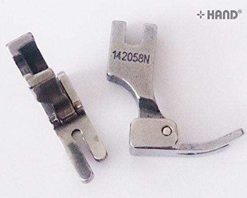 Set of two sewing machine feet for various brands.