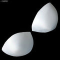 Three pairs of white comfortable replacement bra pads.