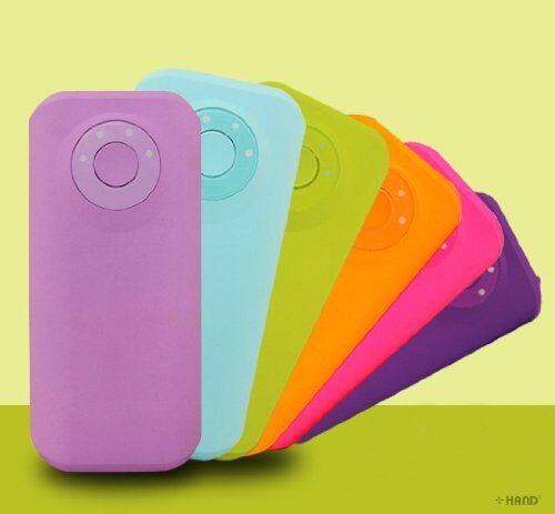 Close-up of the power bank showing USB charging ports