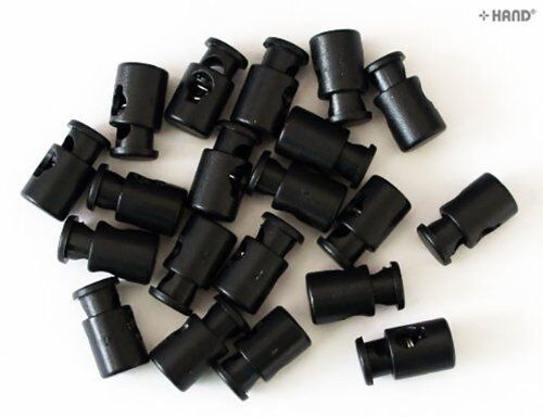 Different angles of plastic toggle spring stop cord locks