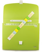 ® A4 Concertina Document Wallet Case with 12 Compartments and Colourful A-Z Divider Tabs - 33 cm x 25 cm - Green