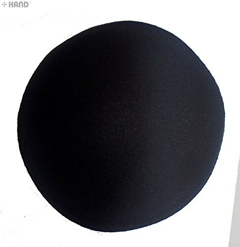 Black round bra pads arranged neatly, highlighting their comfort and design.