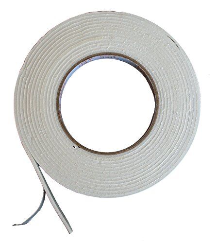 Three rolls of double sided foam tape stacked together