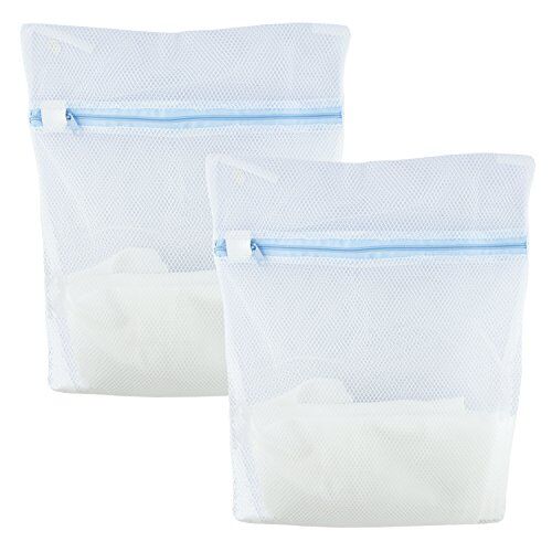 Two large tough dense net laundry wash bags for delicates