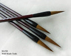 Close-up of the bristles of a Sumi brush