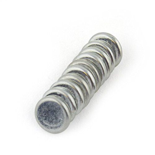 Pack of 10 silver colour snap magnets for sewing