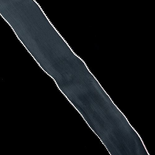 Close-up of crochet edge detail on organza trim