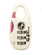 Manga Colourful 3 Digit Combination Padlock for Your School, Home, Locker, Bag, Diary - It's My Secret - White