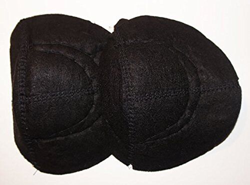 Two pairs of black shoulder pads for tailoring use.