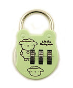 Little Danchoo Colourful 3 Digit Combination Padlock for Your School, Home, Locker, Bag, Diary - It's My Secret - Pastel Green